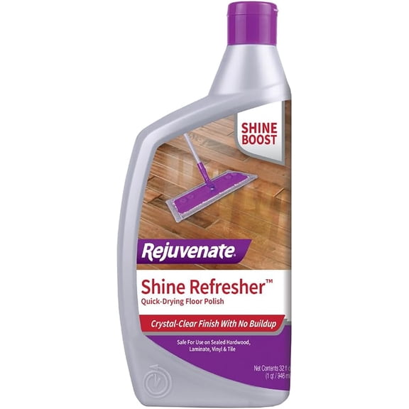Shine Refresher Floor Polish Renews Shine On Newer And Recently Restores Floors Including Sealed Hardwood, Laminate, Vinyl And Tile, 32 Ounces