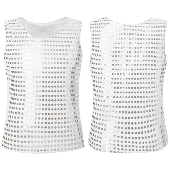 and Shine Sequin Glitter Vest Top for Toddler Girls Festive Party Carnival Celebration Outfit Short Sleeve Shirt for Girls Tees Kids Tshirts Clothes Summer Tops T-Shirt