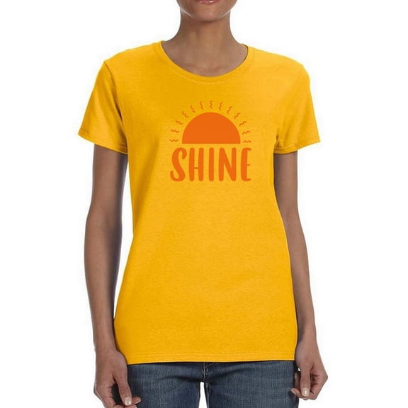 Shine! Sun Design T-Shirt Women -Smartprints Designs, Female 4X-Large