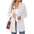 thumbnail image 1 of Shine Up Cardigan for Women Long Sleeve Lightweight Tops Casual Open Front Cardigans with Pockets, 1 of 8