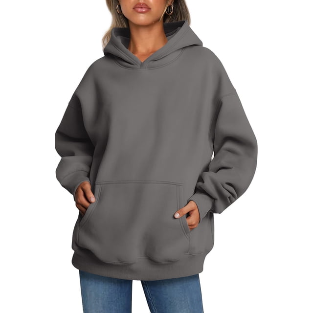 Shine Up Hoodies for Women Fleece Hooded Sweatshirts Oversized Pullover Long Sleeve Ladies Tops with Pocket