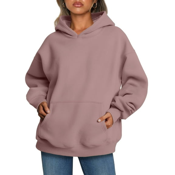 Shine Up Hoodies for Women Fleece Hooded Sweatshirts Oversized Pullover Long Sleeve Ladies Tops with Pocket