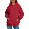 thumbnail image 1 of Shine Up Hoodies for Women Fleece Hooded Sweatshirts Oversized Pullover Long Sleeve Ladies Tops with Pocket, 1 of 6