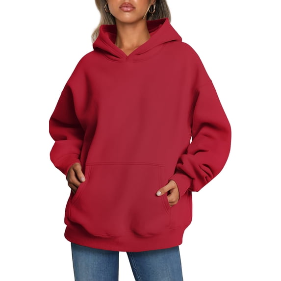 Shine Up Hoodies for Women Fleece Hooded Sweatshirts Oversized Pullover Long Sleeve Ladies Tops with Pocket