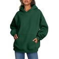 thumbnail image 1 of Shine Up Hoodies for Women Fleece Hooded Sweatshirts Oversized Pullover Long Sleeve Ladies Tops with Pocket, 1 of 6