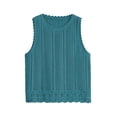 thumbnail image 1 of Shine Up Knit Tank Tops for Women Beach Vacation Clothes Summer Casual Crochet Tops Vest, 1 of 5