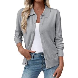 Shine Up Womens Cardigan Sweaters Lightweight Long Sleeve Tops Button Down Knit Cardigan