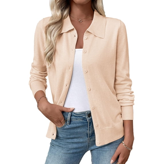 Shine Up Womens Cardigan Sweaters Lightweight Long Sleeve Tops Button Down Knit Cardigan