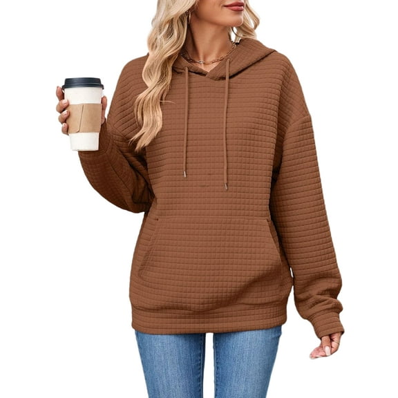 Shine Up Womens Hoodies Casual Hooded Sweatshirts Oversized Pullover Long Sleeve Ladies Tops with Pocket