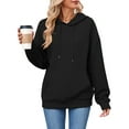 thumbnail image 1 of Shine Up Womens Hoodies Casual Hooded Sweatshirts Oversized Pullover Long Sleeve Ladies Tops with Pocket, 1 of 5