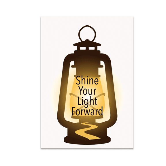 Shine Your Light Forward Recovery Decor - Hopeful Home Decor - 13x19 Poster Print