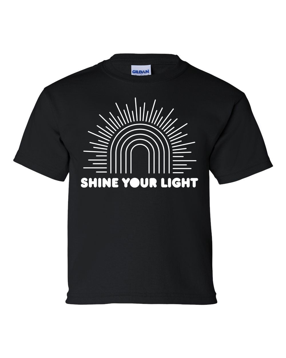 Shine Your Light Youth Unisex Kids Christian Short Sleeve T-shirt
