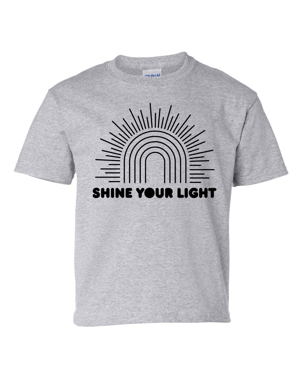 Shine Your Light Youth Unisex Kids Christian Short Sleeve T-shirt