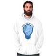 thumbnail image 1 of Shine a Light on Autism Bulb Symbol Unisex Plus Fleece Graphic Hoodie Brisco Brands 3X, 1 of 5