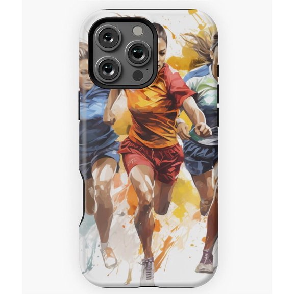 Shine of Competition Women's Football Phone Case for iPhone 16 15 14 13 12 11 Pro Max