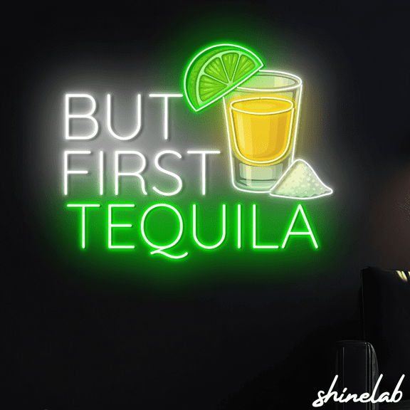 ShineLab Tequila Neon Sign, Tequila Led Sign, Home Bar Wall Decor, Tequila Lover Gift