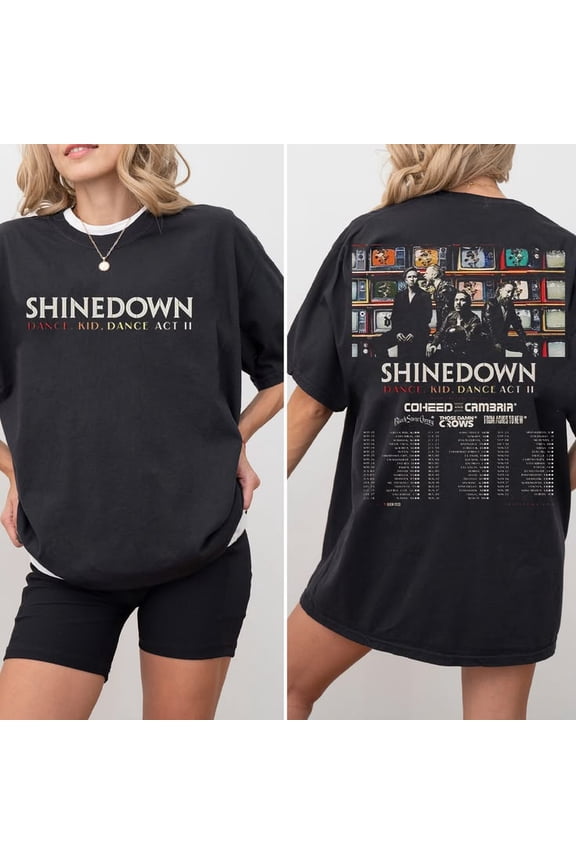 Shinedown 2026 World Tour All Across T-shirt Sizes S-5XL