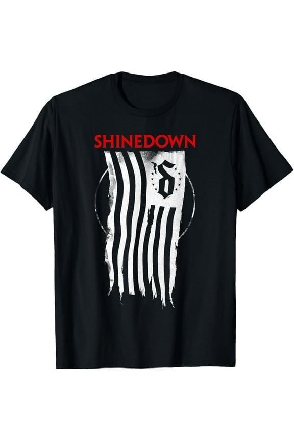 Shinedown Shredded Flag T-Shirt