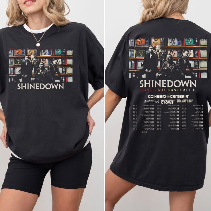 Shinedown Tour 2026 T-shirt Sizes S-5XL - Walmart.com
