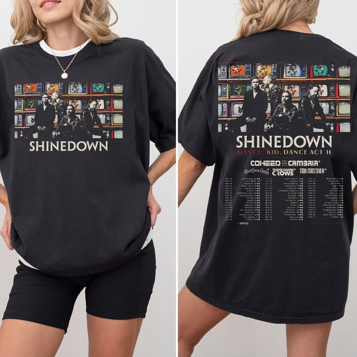 Shinedown Tour 2026 T-shirt Sizes S-5XL - Walmart.com