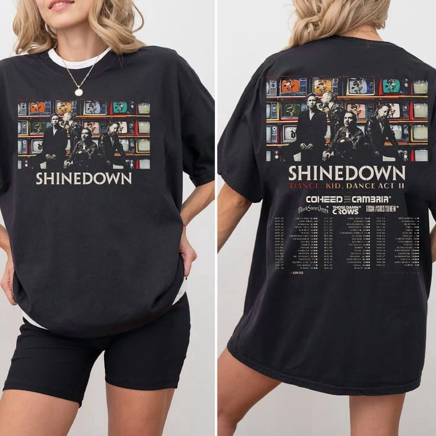 Shinedown Tour 2026 T-shirt Sizes S-5XL - Walmart.com