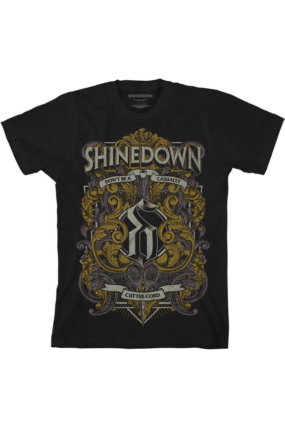 Shinedown Unisex T-Shirt Ornamental Scissors (Large)
