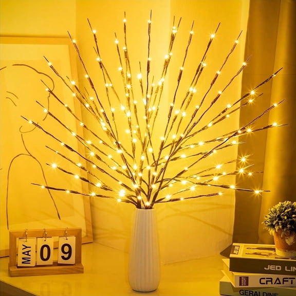 Shinefuture 3Pack-Perfect Combination 20 LEDs Willow Branch Branch Lights, Indoor Decorative Lights,Parties, Festivals