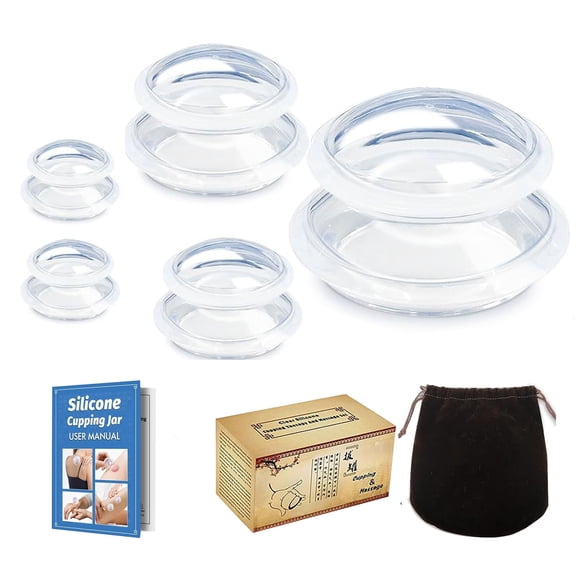Shinefuture 5pcs Electric Cupping Massager with Portable Suction Cups for Body Relaxation