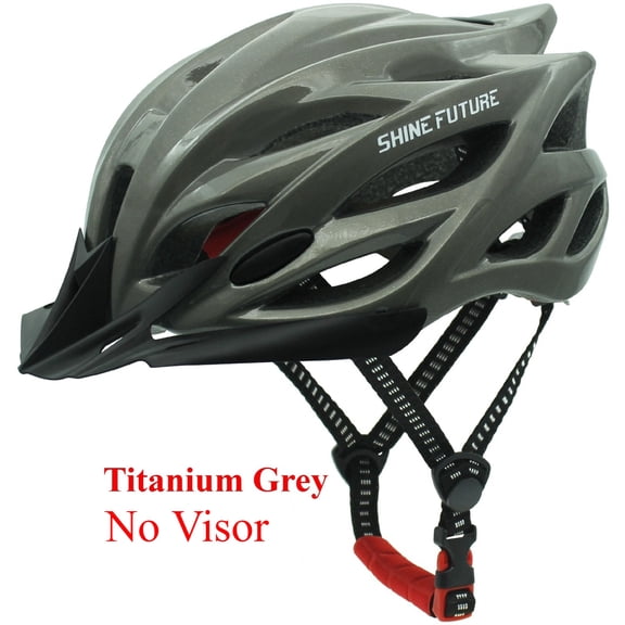 Shinefuture Adult Bike Helmet with LED Light & Goggles
