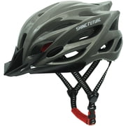 Shinefuture Adult Bike Helmet with LED Light & Goggles
