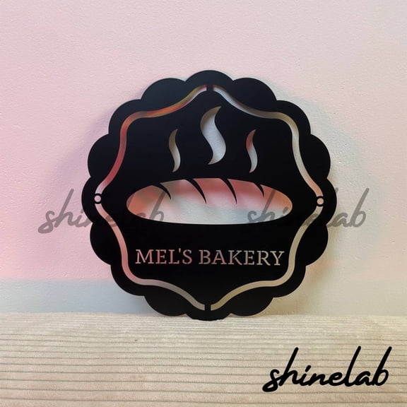 Shinelab Bakery LED Wall Art, Custom Bread Restaurant Metal Sign Wall Decor 10453