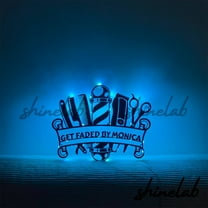Shinelab Barber Shop LED Wall Art, Custom Personalized Barber Metal Sign Wall Decor 10513