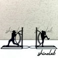 thumbnail image 1 of Shinelab Baseball Metal Bookends Custom Baseball Player Name Bookend Gift, Sport Desk Bookshelf Decor 6080, 1 of 3