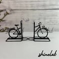 thumbnail image 1 of Shinelab Bicycle Metal Bookends Bicycle Name Bookend, Table Bookshelf Decor 5036, 1 of 3