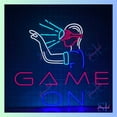 thumbnail image 1 of Shinelab Game On VR Games Neon Sign, Game Player Led Lights, Gaming Neon Light Room Wall Decor 2265, 1 of 5