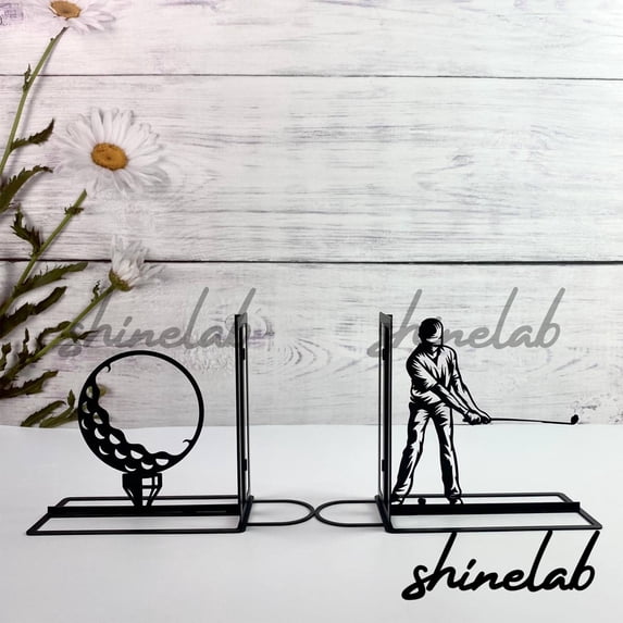 Shinelab Hummingbird Metal Bookends Bird Pet Name Bookend, Animal Desk Bookshelf Decor 5549