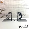 thumbnail image 1 of Shinelab Koi Fish Metal Bookends Decorative Koi Fish Name Bookend Gift, Pet Animal Desk Bookshelf Decor 5162, 1 of 3