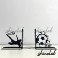 thumbnail image 1 of Shinelab Man Soccer Metal Bookends Custom Football Player Name Bookend Gift, Sport Desk Bookshelf Decor 6962, 1 of 3