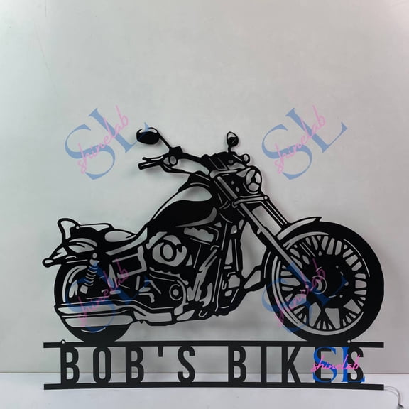 Shinelab Motorcycle Metal Sign, Custom Metal Art, Metal Garage Sign, Biker Metal Sign, Motorcycle Love Gift, Men Cave Decorations Gift for Father's Day 4290