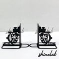 thumbnail image 1 of Shinelab Optometry Metal Bookends Custom Optometrist Name Bookend Gift, Office Desk Bookshelf Decor 7034, 1 of 3