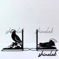 thumbnail image 1 of Shinelab Puffin Metal Bookends Atlantic Puffin Custom Name Bookend Gift, Seabird Desk Bookshelf Decor 6440, 1 of 3