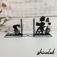 thumbnail image 1 of Shinelab Rabbit Metal Bookend Bunny Rabbit Name Bookend, Cute Pet Desk Bookshelf Decor 5441, 1 of 3