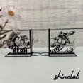 thumbnail image 1 of Shinelab Raccoon Reading Book Metal Bookends Raccoon Astronaut Name Bookend Gift, Desk Bookshelf Decor 6449, 1 of 3