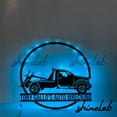 thumbnail image 1 of Shinelab Rotator Tow Truck Metal Sign LED Wall Art, Custom Truck Driver Wall Decor 11473, 1 of 3