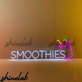 thumbnail image 1 of Shinelab Smoothies Neon Sign, Smoothie Bowl Led Light, Dessert Shop Decor, 1 of 4
