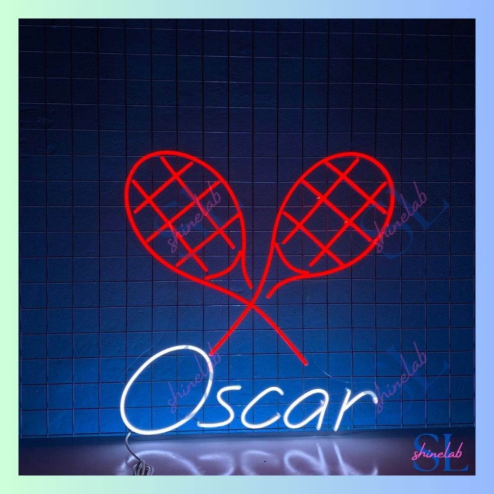 Shinelab Tennis Racket Neon Sign, Tennis Led Sign, Tennis Shop Neon ...