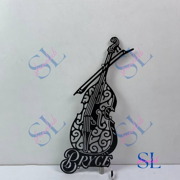 Shinelab Violin Metal Sign, Violin Musical Instrument Metal Wall Art LED Light, Violin Player Name Sign Home Decor, Music Lover Gift, Musical Sign 4650