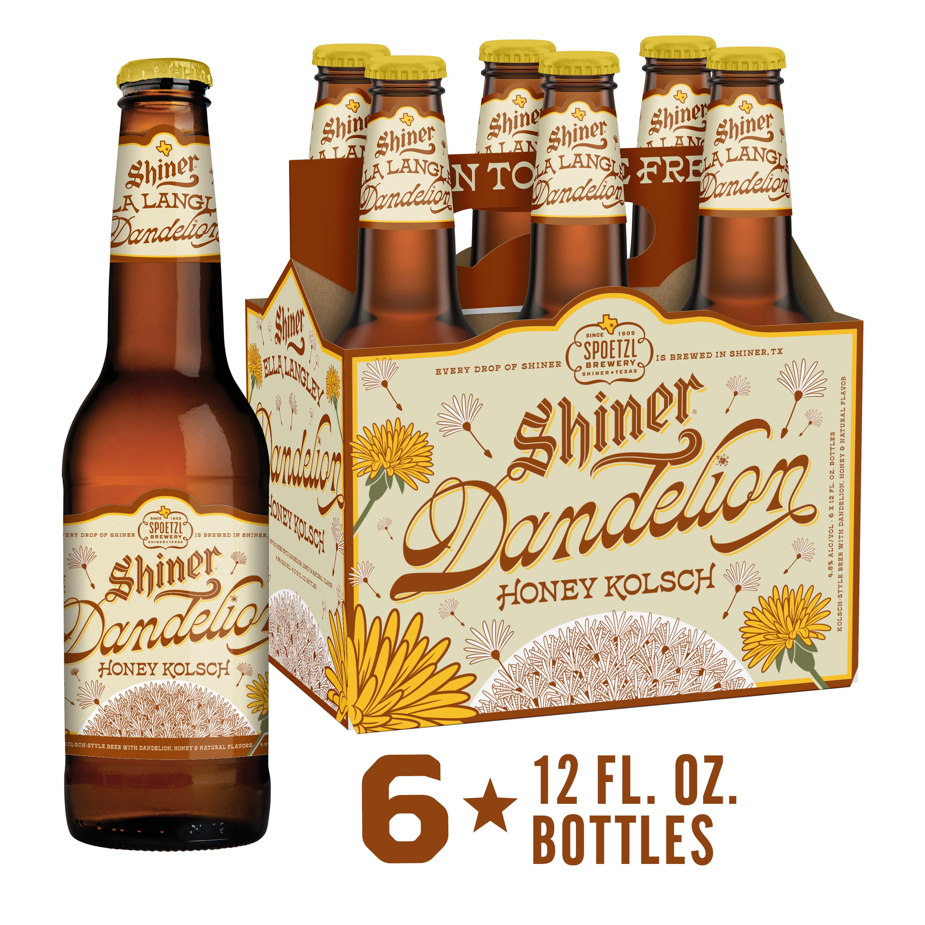 Shiner Beer Shiner Ella Langley Dandelion 6/12b - Walmart.com