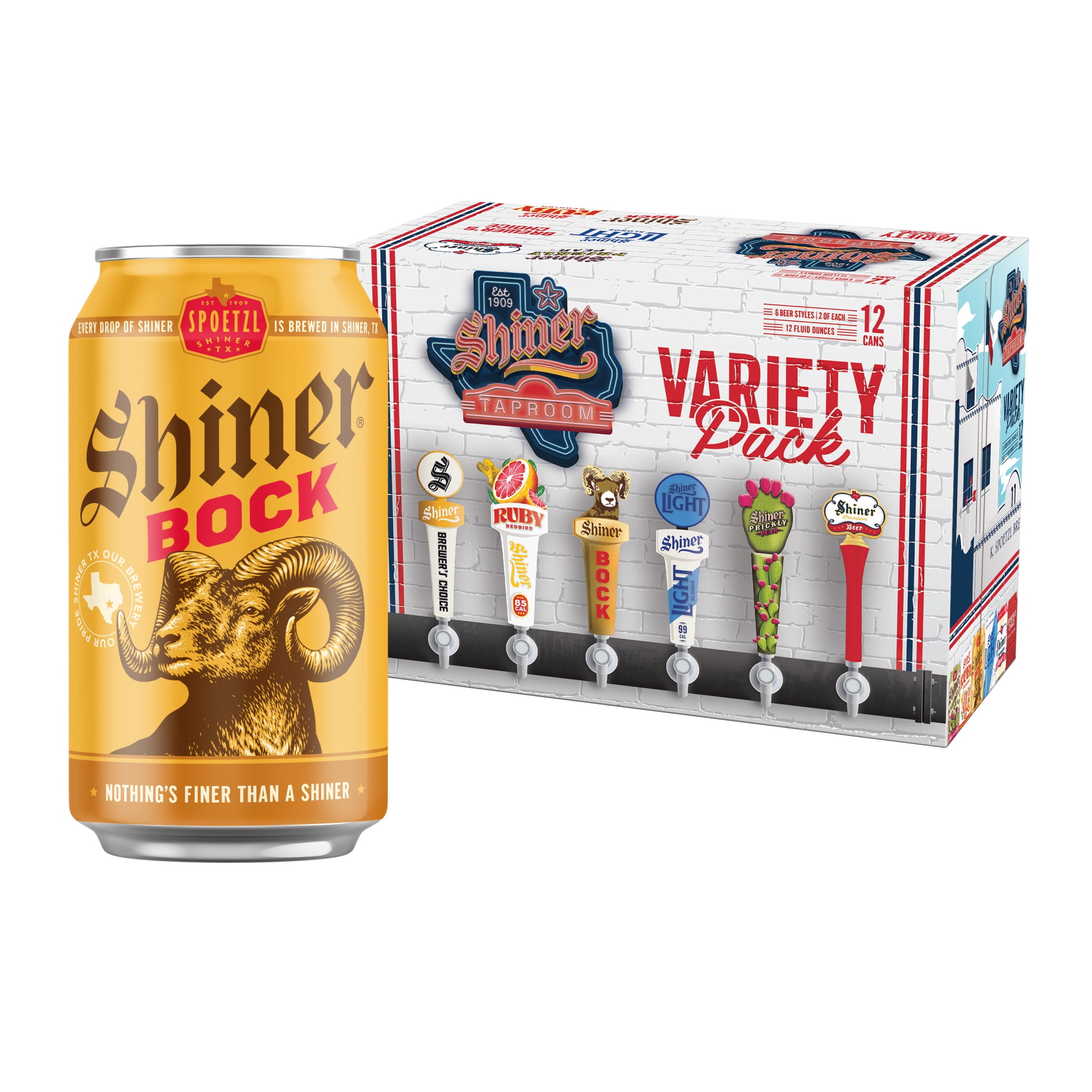 Shiner Tex Hex Taproom Variety Craft Beer, 12 Pack, 12 fl oz Can, 7% ABV