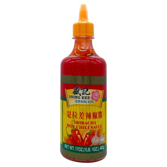 Shing Kee Sriracha Hot Chili Pepper and Garlic Sauce, 17 oz (482 g)